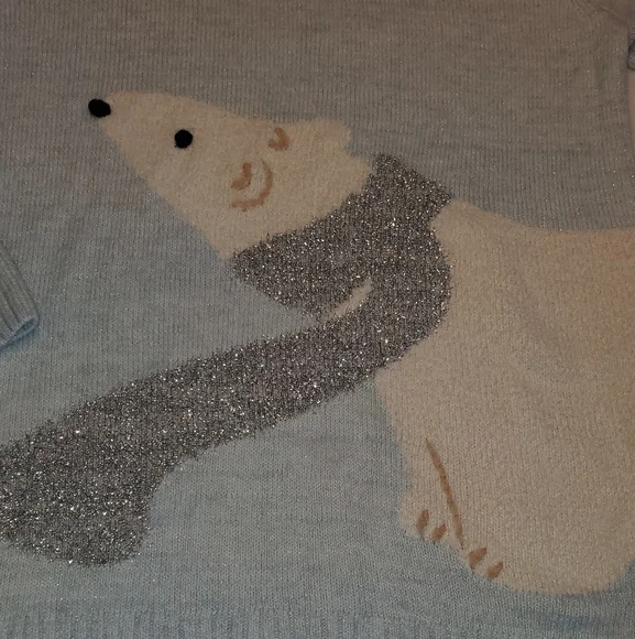 Lauren Conrad Polar Bear Sweater, Size Small, Long Sleeve Tunic Style Sweater - Picture 2 of 7